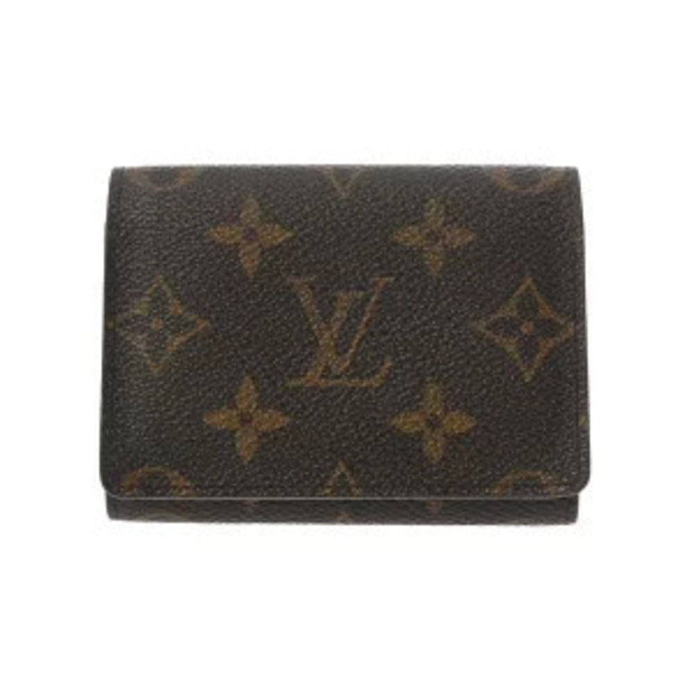 Louis Vuitton Monogram Envelope Carte de Visite Brown Canvas Card Case